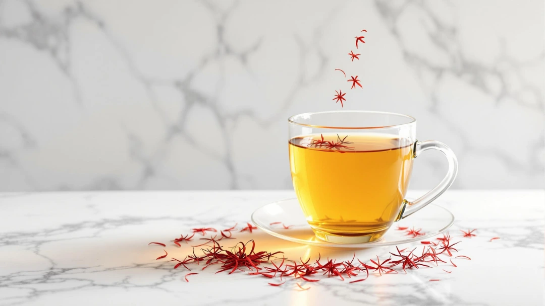 Infusion au safran et miel pour la santé